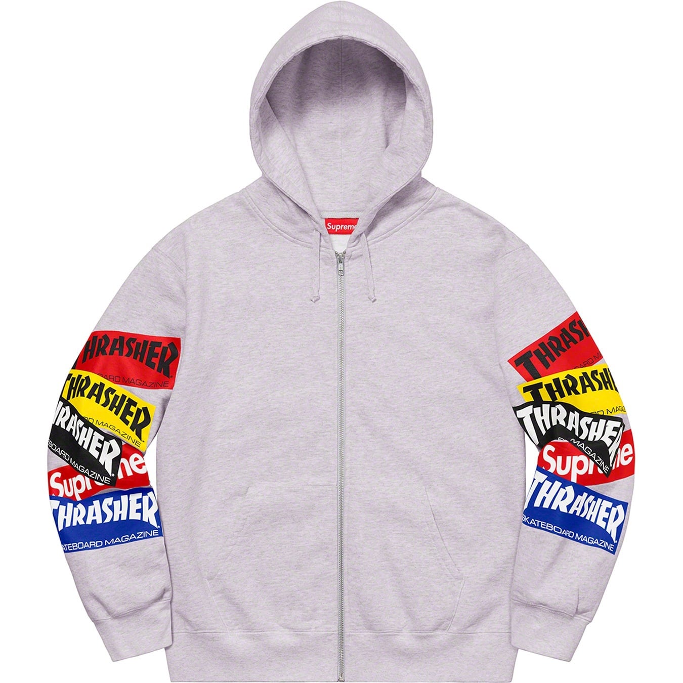 Supreme®/Thrasher® Multi Logo Zip Up Hooded Sweatshirt view 3